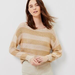 LOFT striped boatneck sweater